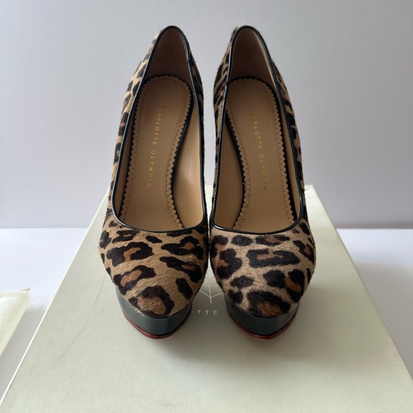 Charlotte Olympia Polly in Leopard, size 39.5 - Picture 2 of 8